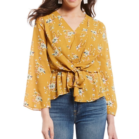 Skies Are Blue Tops - Skies are Blue, Yellow Blouse